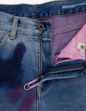 Load image into Gallery viewer, Blue Vintage Paint Jeans -