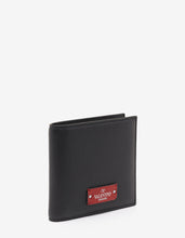 Load image into Gallery viewer, Black Grain Leather Billfold Wallet