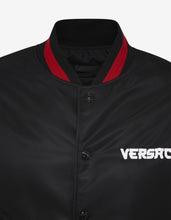 Load image into Gallery viewer, Black Embroidered Medusa Bomber Jacket