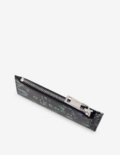 Load image into Gallery viewer, Black Floral Print Long Card Holder -

