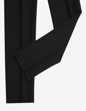 Load image into Gallery viewer, Black Single-Breasted Wool-Blend Suit -
