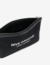 Load image into Gallery viewer, Black Babycat Rive Gauche Zip Pouch
