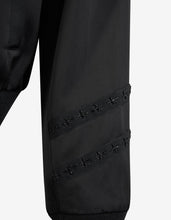 Load image into Gallery viewer, Black Officer Satin Bomber Jacket -
