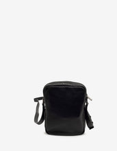 Load image into Gallery viewer, Black Leather Brad Pouch -
