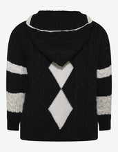 Load image into Gallery viewer, Black &amp; White Hooded Baja
