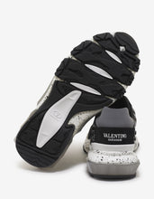 Load image into Gallery viewer, Black VLTN Camo Bounce Trainers with Attachment
