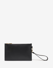 Load image into Gallery viewer, Black Vintage Logo Leather Pouch

