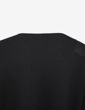 Load image into Gallery viewer, Black Wool Sweater with Contrast Patches
