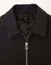 Load image into Gallery viewer, Black Dual-Fabric Blouson -
