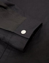 Load image into Gallery viewer, Black Dual-Fabric Blouson -
